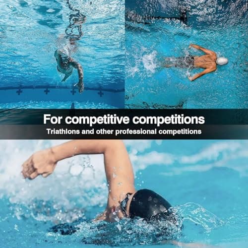 Dizokizo Lunettes de Natation Confortables,Sans Fuite, Lunettes de plongée Anti buée, Protection UV, Lunettes de Piscine pour Adulte Homme Femme