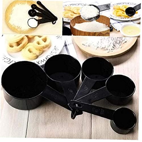 10pcs/set Measuring Cups Spoons Kitchen Tools Cups Foodservice Spoons Baking Cake Liquid Flour Ingredients Measure Spoon