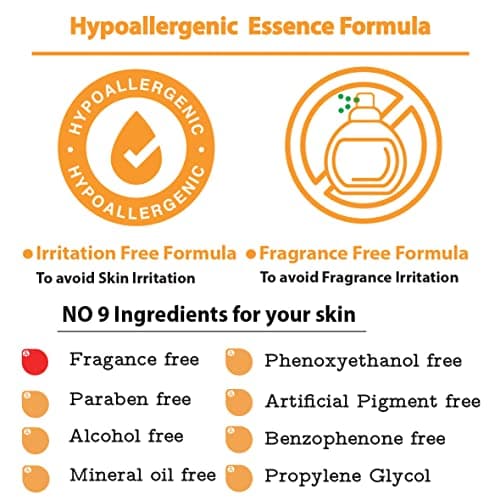 MEAROSA Masque facial en feuille Korean SkinCare de qualité supérieure Vitamine C Collagène Essence peau sensible (paquet de 8 feuilles)