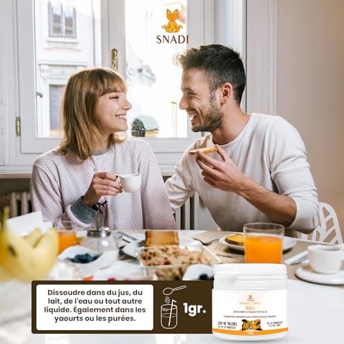 Snadi - Probiotiques et Prébiotiques Solubles Avancés | 100 gr | 390 Milliards UFC | COMPLEXE AROGYA INMUNDIGEST | Fibre Prébiotique 90g | Santé Digestive et Immunitaire | Convient à Tous les Âges