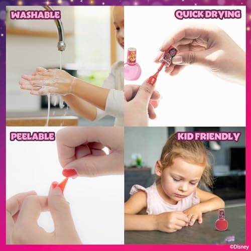 Disney Princess Maquillage pour Enfants | Kit Comprenant Brillant à Lèvres, Vernis à Ongles et Plus Encore | Cadeaux pour Les 3+ par Townley Girl
