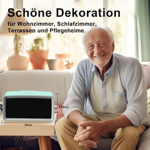 (Nouveau) iGuerburn 32GB Lecteur de Musique Mp3 pour Personnes âgées, Boîte à Musique Simple Mp3 pour Les Personnes Atteintes de Démence ou Alzheimer - 25 cm x 11 cm x 12 cm