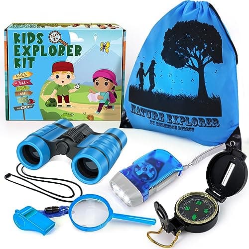 ESSENSON Kit d'exploration pour Les Enfants, Ensemble Explorateur Extérieur Jouets, Cadeau de Jouets d'extérieur pour Les 3 4 5 6 7 8+ Ans garçons Filles Enfants