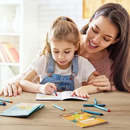 THE TWIDDLERS 24 Mini Livre de Coloriage & d'Activités pour Enfants - Dinosaures, Animaux Sauvages, Animaux sous-Marins - Cadeaux Invités, Pochettes Surprises, Anniversaire, Mariages