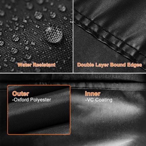 Kovshuiwe 80x60x25cm Housse de protection pour plancha, Oxford 600D,bâche en polyester imperméable avec bande élastique, coupe-vent, résistante aux UV, indéchirable