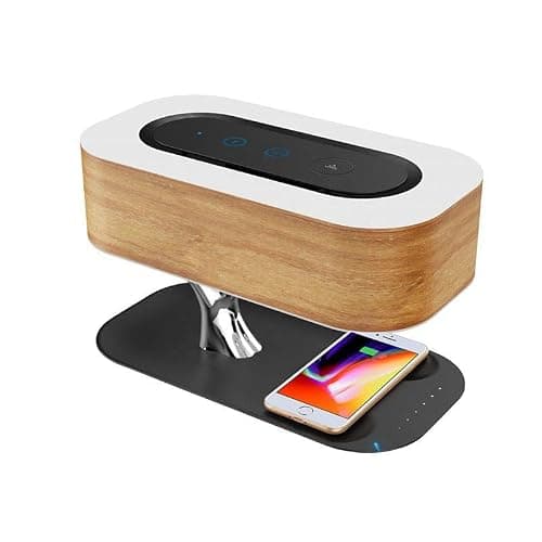 Lampe de Chevet LED Design avec Enceinte & Chargeur Sans fil - Dimmable Tactile