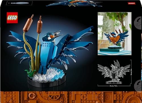 LEGO Icons Le Martin-pêcheur, Modélisme Maquette Adultes pour Les Amoureux de la Nature - Loisir Créatif pour Hommes et Femmes - Idée Cadeau pour Décoration de la Maison ou du Bureau 10331