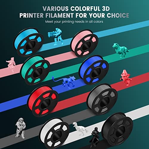 SUNLU PLA Plus Filament pour imprimante 3D, Filament PLA+ 1,75 mm, résistance améliorée, compatible avec les imprimantes 3D FDM, précision dimensionnelle +/- 0,02mm, bobine de 1kg (2,2 LBS), Blanc