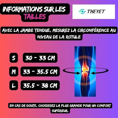 Theyet Genouillères CrossFit Néoprène 7mm Femme et Homme | Support Ajustable Compression | Gymnase Powerlifting Fitness Gym Haltérophilie | Protections Sportives pour Genoux