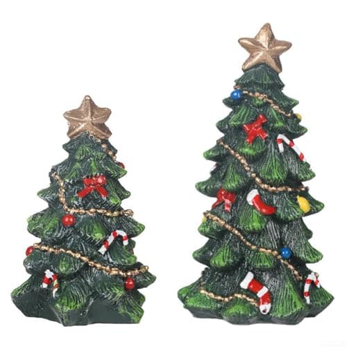 Décoration de sapin de Noël miniature unique en résine (13 cm)