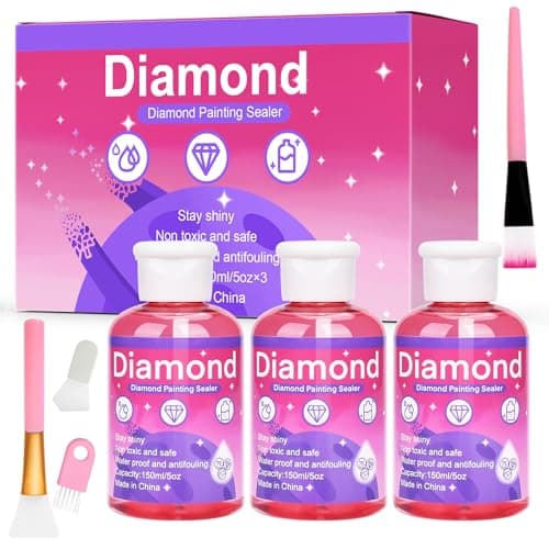 Scellant pour Peinture Diamant Conserve,450ML Colle,Diamond Painting Accessoires,pour Fixer et Sceller les Kit Diamond Painting son éclat pour toujours