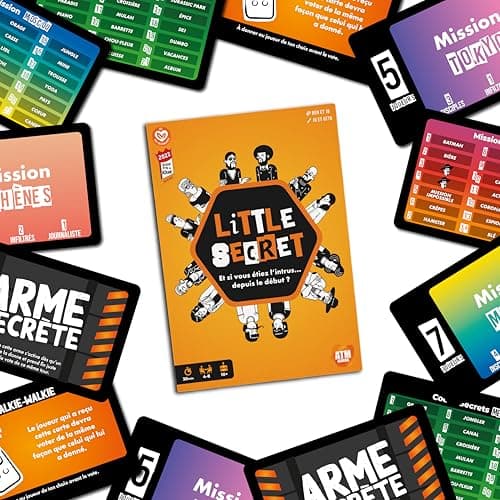 ATM Gaming Little Secret - Jeu de société - Grand Prix du Jouet 2022 - Jeu d’Ambiance - Le Jeu de Bluff pour Vos soirées en Famille et Entre Amis - Jeu de Cartes dès 8 Ans