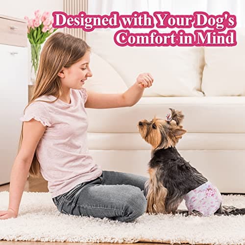 Dono Couches jetables pour Chiens Femelles, Couches Super absorbantes pour Chiens, Couches pour Chiots avec Technologie Gel Flash Dry, Couches pour Chats étanches pour Chiens en Chaleur, Incontinence