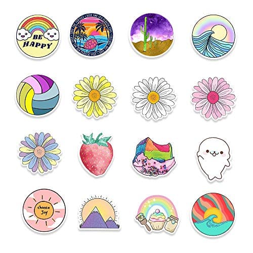 LICHENGTAI Autocollant 100pcs, Stickers Kawaii Autocollant Scrapbooking Stickers Aesthetic, Autocollant Velo Stickers Skate Autocollant Voiture Stickers Moto Autocollant pour Journal DIY Cahier