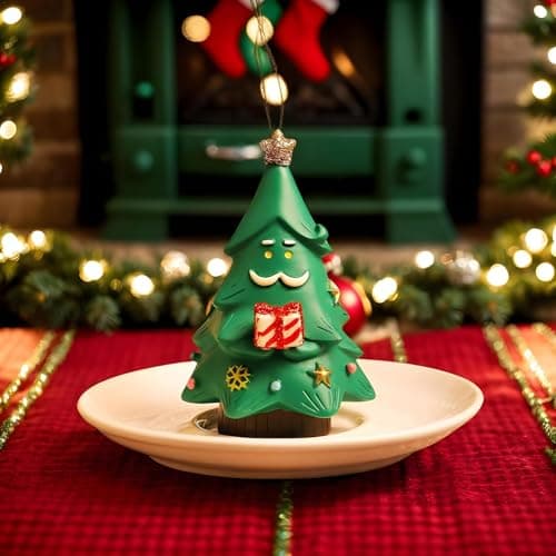 Sapin de Noël miniature – Décorations de table en résine – Sapin de Noël vieil homme en résine pour bas de Noël