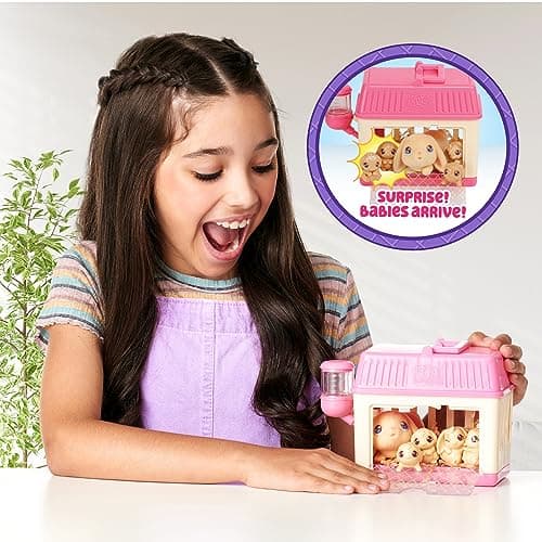 Little Live Pets Nourris et occupe-toi de Lil’ Bunny dans Le clapier pour Qu’Elle devienne Maman !