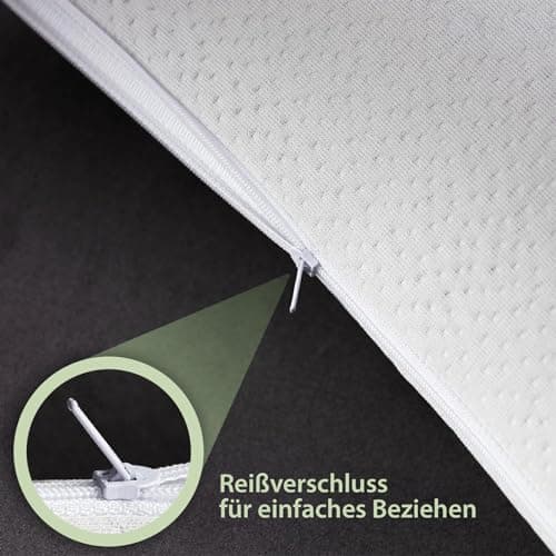 Oreiller Visco esprit du col de l'allergie 40 x 80 cm H 12 cm - Oreiller support cervical