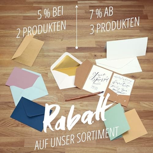 Japun - enveloppes (100 pièces) en papier, enveloppe, enveloppe sans fenêtre - DIN C6-162 x 114 mm - vert