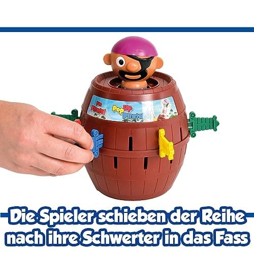 TOMY Officiel - Pic Pirate Jeux de Société pour Enfants, Jouet pour Noël,Jouet Enfant 4 ans, Jeu Rigolo pour Groupes, Cadeau Anniversaire Idéal, Jeux 4 ans+