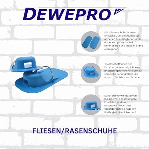 DEWEPRO 1 paire de chaussures pour carrelage - Lisses - Chaussures à chape