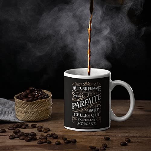 Planetee Mug prénom personnalisable Aucune femme n'est parfaite sauf | Tasse personnalisée humour fun et drôle pour idée cadeau originale