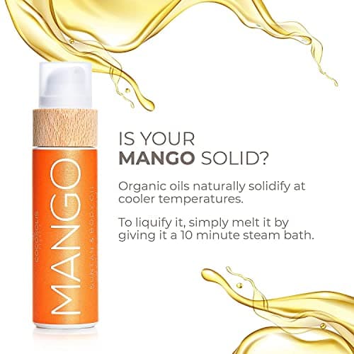 COCOSOLIS Mango - Huile bronzante, huile Bio pour un bronzage naturel - Crème pour un bronzage chocolat - Six huiles naturelles pour une peau éclatante, parfum frais de mangue (200)
