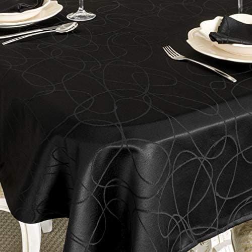BGEUROPE Nappe - Antitache - Noir - Réf. Lines - 150cm x 300cm