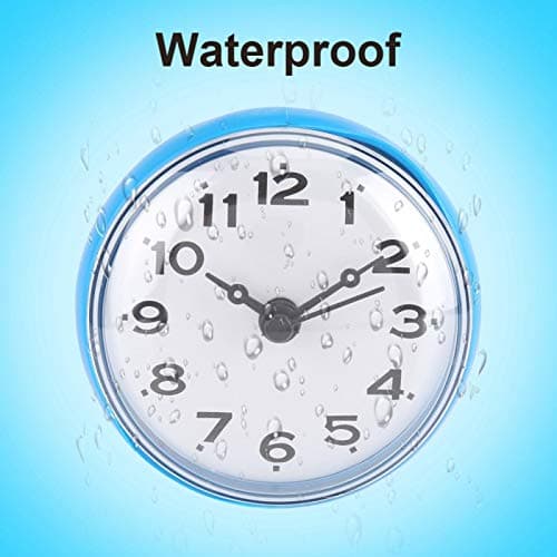 Horloge Murale numérique de Douche, Horloge Murale, Type pointeur pour Salle de Bain ou Cuisine(Bleu)