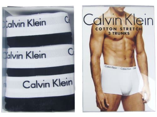 Calvin Klein Trunk 3pk Homme Trunk, Noir (Black), L