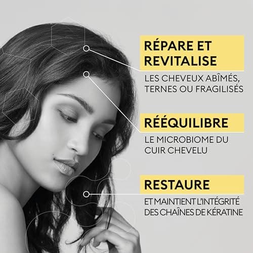OMA & ME Shampoing Réparateur Cheveux Abîmés - Répare et Revitalise les Cheveux Abîmés, Ternes ou Fragilisés - Soin Cheveux 91% d'Ingrédients d'Origine Naturelle, Fabriqué en France - 250ml