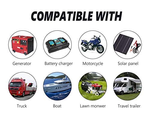 CERRXIAN - Adaptateur allume-cigare femelle vers SAE 12/24 V - déconnexion rapide - calibre 14 AWG
