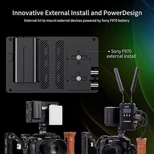 FEELWORLD FW568S caméra DSLR de 6 Pouces avec Le Signal 3G SDI 3DLUT Full HD 1920x1080 IPS F970 Alimentation Externe et Kit d’Installation