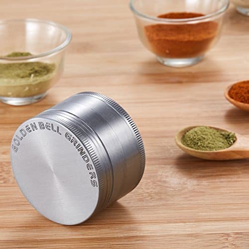 LIHAO 2”(5cm) Grinder en Zinc Alliage en 4 pièces - Argent antique