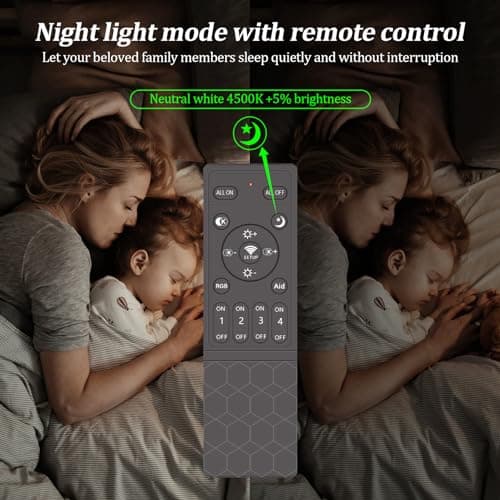 Klighten Plafonnier LED Dimmable 35W, Blanc Lampe Plafond Avec Télécommande, Moderne Géométrie Éclairage de Plafond pour Salon Chambre Cuisine Couloir, 3000k-6000K, L40cm ×W30cmx H4cm