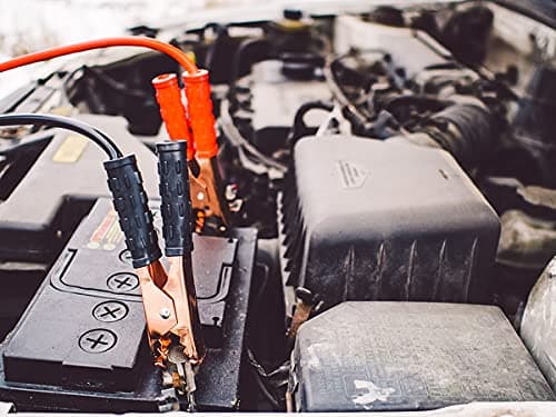 CARALL Kit câbles de Batterie de Voiture Professionnels, câble de démarrage de Batterie 35 mm2 x 2,5 m, pour Urgence Voiture, Camion, Fourgon, Moyen, Grand jusqu'à 5000 CC (2000AMP 35mm2)
