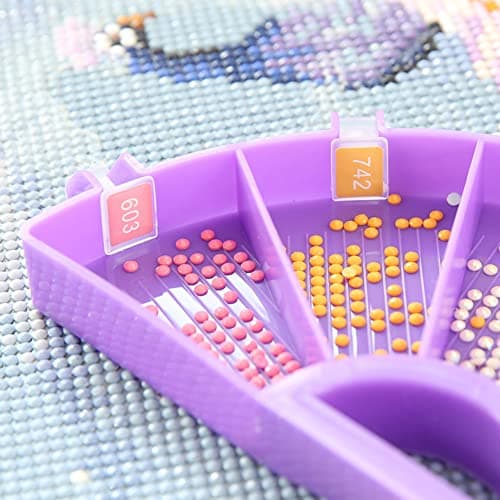 JAWSEU Autocollants de Numéro de Couleur, Étiquettes de Peinture Au Diamant avec Numéros Diamond Painting Accessoires Pastille de Couleur Autocollant pour Boîte de Rangement Diamant