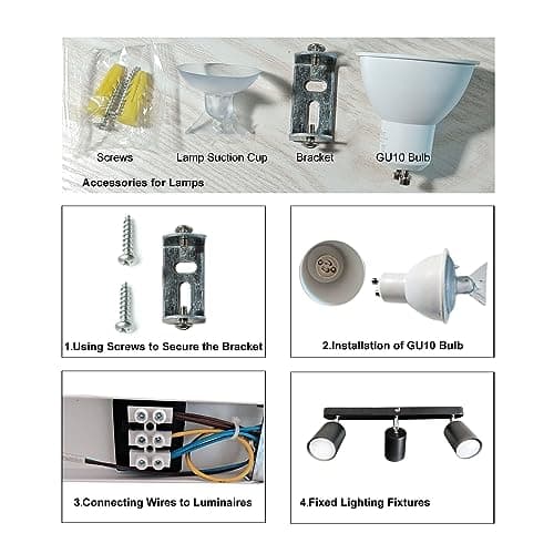 Sweier Plafonnier 3 Spot Orientables, angle réglable Plafond Spot Blanc Froid 6000K 430LM 5W, Plafond Lampe Noir Orientable Peut être Monté au Plafond ou au mur