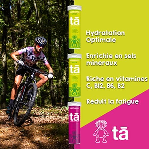 TA ENERGY - PACK x3 Tubes - Pastilles d'hydratation - Sels Minéraux - Vitamines - Faibles en calories - Réduit les crampes - MADE IN FRANCE (Citron Citron Fruits Rouges, x3 Mix)