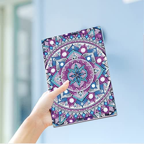 DCIDBEI Carnet de Croquis A5 Enfants Cahier Diamond Painting Pour Bricolage Avec Diamants Pour Adultes Carnet Journal Intime Adulte Cadeau pour Filles Livre de Loisirs Portable Mandala