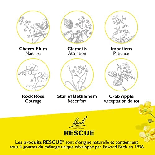 RESCUE Crème Apaisante 150ml, crème hydratante aux Fleurs de Bach Original, pour le bien-être et l'équilibre émotionnel, massage relaxant, application sur les points de relaxation, sans parfum