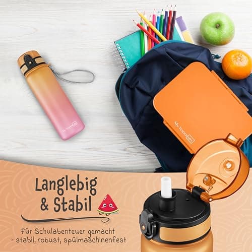 My Vesperbox - Minny - gourde pour enfant étanche - avec paille ou tamis - 350ml, 500ml - gourde en tritan léger - sans BPA - pour maternelle, école