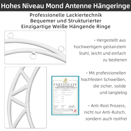 PRIOR FITNESS Hoop, Lyra Hoop, serviette de yoga aérienne, Hoop Fit, Aerial Hoop Ring Moon