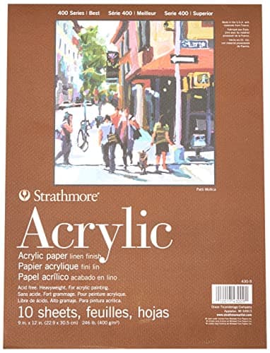 Strathmore Pro-Art-Bilderpalette Lot de 10 Feuilles de Papier Acrylique 20,3 x 30,5 cm