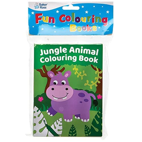 Baker Ross Mini Livre de Coloriage thème Jungle - Lot de 12, Activites Manuelles pour Enfants (FC992)