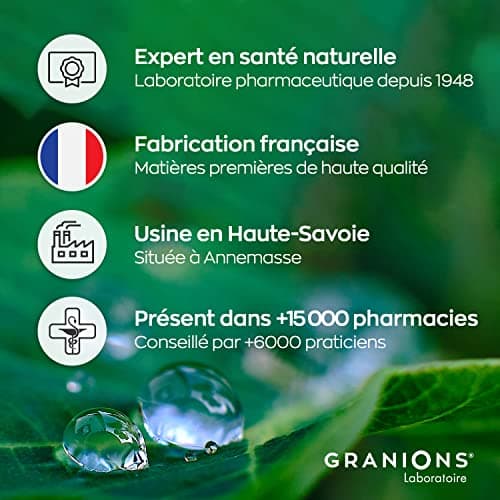 GRANIONS Chondrostéo+ Flash Articulations - 40 Gélules = 10 Jours - Mangoselect (Garcinia Mangostana), Boswellia, Harpagophytum - Confort Articulaire - Laboratoire des Granions - Marque Française