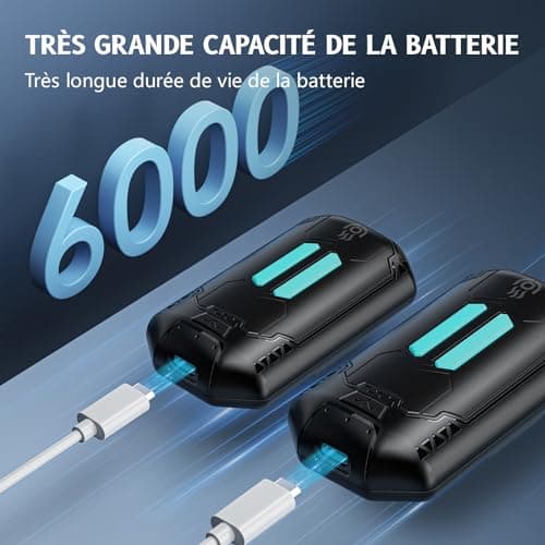 Chauffe Main Rechargeable 6000mAh OUTJUT Chaufferette Main Reutilisable 2 en 1, Câble de Charge USB, Idéal pour Le Camping et Le Ski, Cadeau Chaleureux pour Adultes et Enfants Cadeau de Noël(Noir)