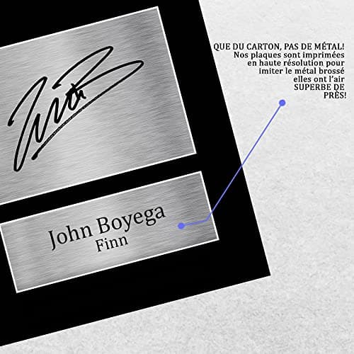 HWC Trading A4 John Boyega Star Wars Finn Cadeaux Imprimé Signé Autographe Photo pour les fans de cinéma - A4