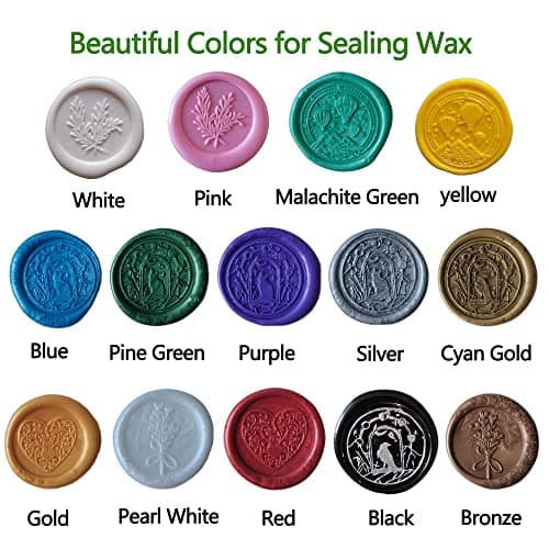 AMTOL Lot de 10 bâtons de cire pour sceaux de cire, bâtons de cire pour pistolet à colle, parfaits pour les invitations de mariage, les enveloppes, les emballages cadeaux(Bronze)