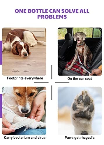 GJYC PET Mousse Nettoyante sans Rinçage pour Pattes - Nettoyant sans Eau avec Brosse en Silicone Améliorée pour Chiens et Chats