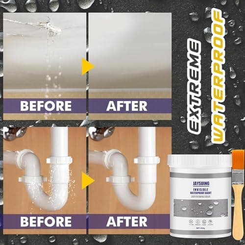 Agent Anti-Fuite Étanche 600g Liquide Étanchéité Transparent, Waterproof Anti-Leakage Agent, Invisible Waterproof Agent pour Salle de Bain, Toilettes, Carrelage, Murs, Toit(B)